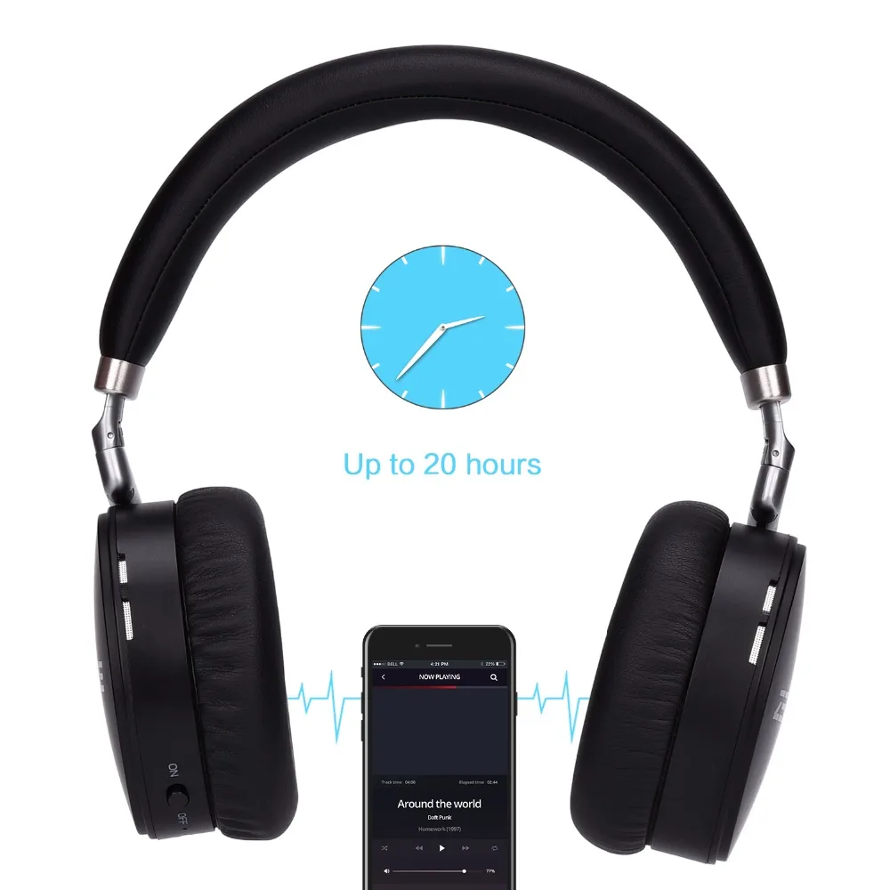 Bluetooth наушники беспроводные ZENBRE H6 складные 4 2 плюс бас Портативный Hi Fi стерео с