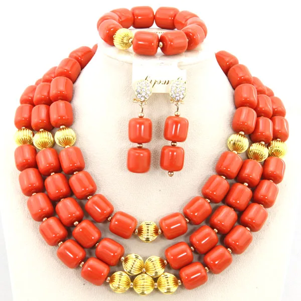 Искусственные коралловые бусины ювелирные наборы ранние Ювелирные африканские