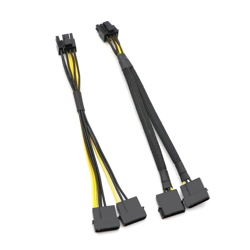 20 см двойной IDE Molex 4Pin к PCI-E/ GPU 8Pin (6 + 2Pin) кабель адаптера питания. | Компьютеры и офис