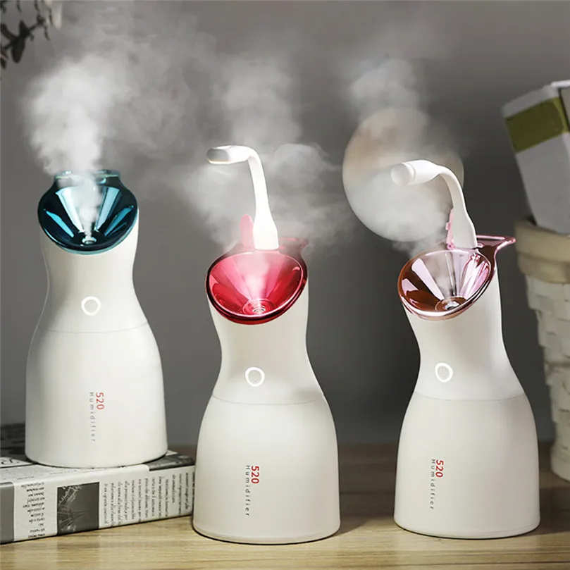 500ML USB Ultrasonic Air Humidifier Essential Oil Aroma Diffuser Car Cool Aromatherapy Mist Maker With LED Lights for Household | Бытовая