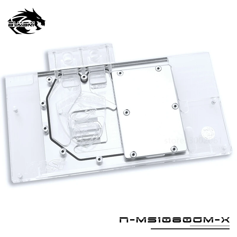 

Водяной блок BYKSKI для MSI GTX1080/1070TI/1070/1060 Gaming X 8G ARMOR / Full Cover, графическая карта, медный Raidator RGB