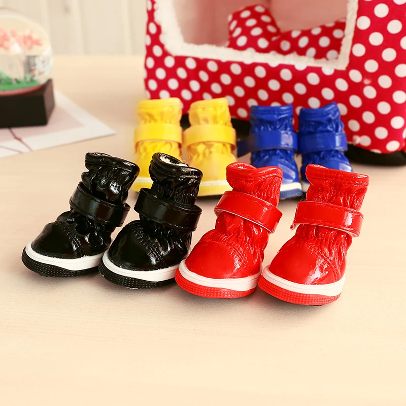 

Зимние водонепроницаемые ботинки для собак, зимняя обувь для маленьких собак, Такса, питбуля, терьер для домашних животных, кошек, Прямая по...