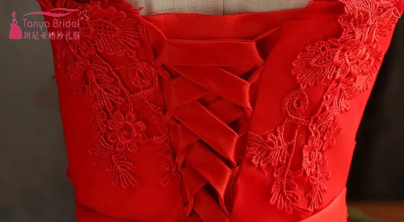 Vestidos de graduacion платье для 8-го класса красное короткое Кружевное с аппликацией