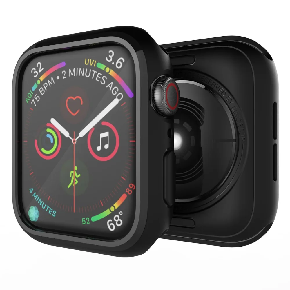Аксессуар для Apple Watch Series 4 Чехол 44 мм 40 мягкий ТПУ ультратонкий легкий устойчивый