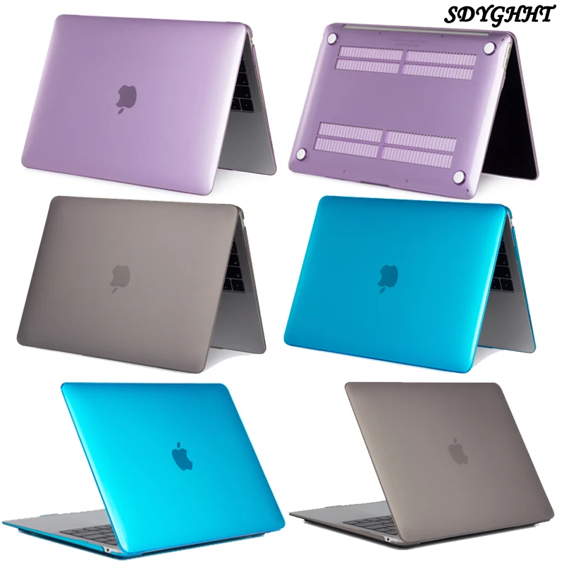 Кристальный чехол для ноутбука MacBook Touch ID A1932 2018 Macbook Air 13 A1466 A1369 Pro Retina 11 12 15 4 Жесткий