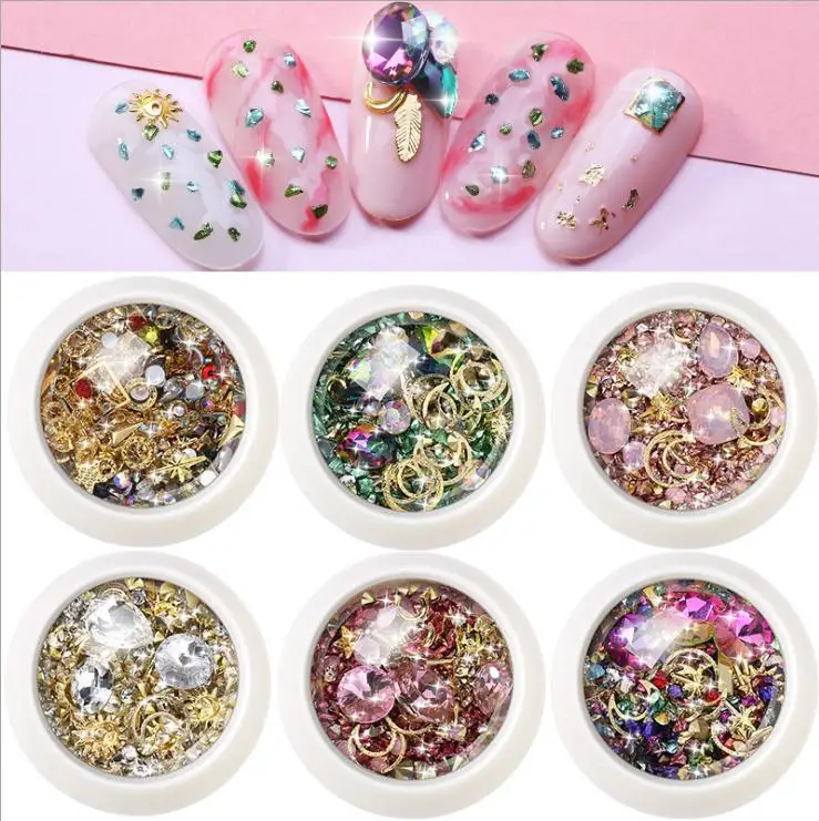 Nail accessories new diamond decoration nail 2019 mixed outfit set art decorations charms | Красота и здоровье
