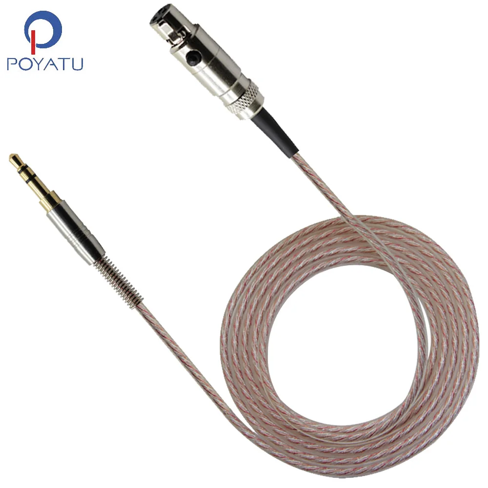 Poyatu Hybird Replacement Cable for AKG Q701 K702 K267 K712 K141 K171 K181 K240 K271MKII K271 headphones Upgrade Silver Cord
