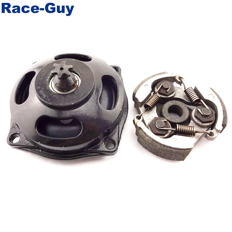 25H 6 Tooth Drum Gear Box + Clutch Pad No Keyway For 2 Stroke 47cc 49cc Chinese Kids ATV Quad 4 Wheeler Pocket Dirt Bike |