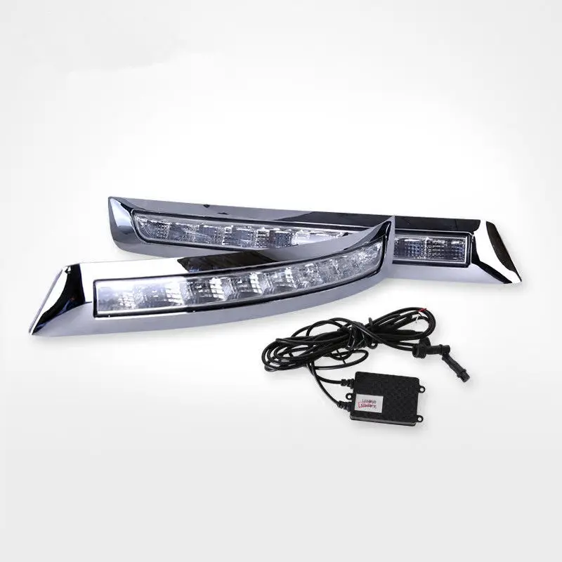 A Pair White Daytime Running Light Fog Lamp DRL For Volvo XC90 2007-2015 | Автомобили и мотоциклы