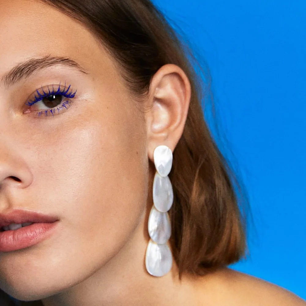 Женские Висячие серьги ZA Shell эффектные в богемном стиле ювелирное изделие лето 2019