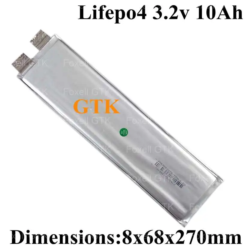 1 шт. образец брендовый lifepo4 10ah литиевая батарея 3 2 v тонкий длинный для diy батареи