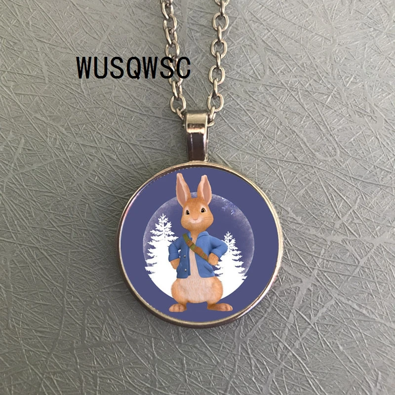 WUSQWSC 2018 Новый Кролик Питер кулон бронзовое животное колье с шармами бусинами