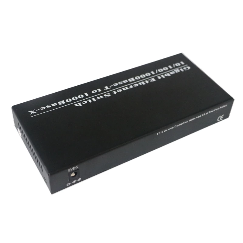 Gigabit ethernet конвертер медиафайлов SFP волокно-оптический переключатель 2-Порты и разъёмы слот SFP до 8-Порты и разъёмы TX RJ-45 разъем SFP волоконно-оптический трансиверный переключатель