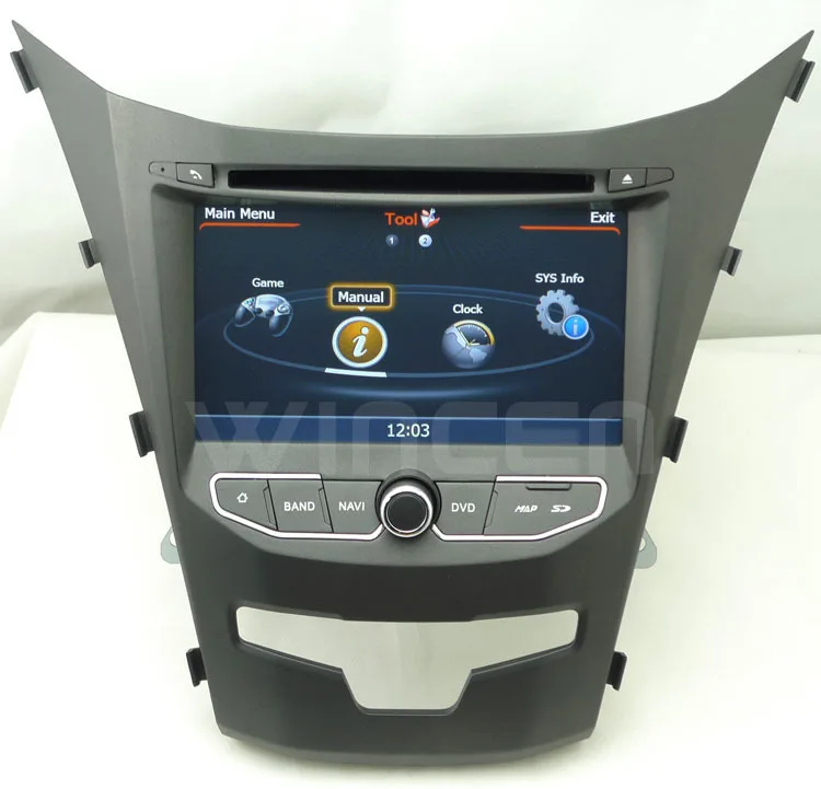 S100 A8 двухъядерный 1080P Автомобильный DVD GPS плеер для Ssangyong Korando 2013 на Поддержка