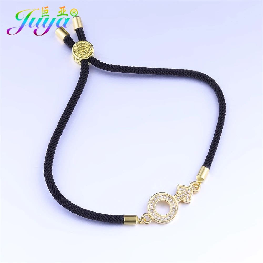 Женский и мужской браслет Pulseira Feminina регулируемый с цепочкой золотого/розового