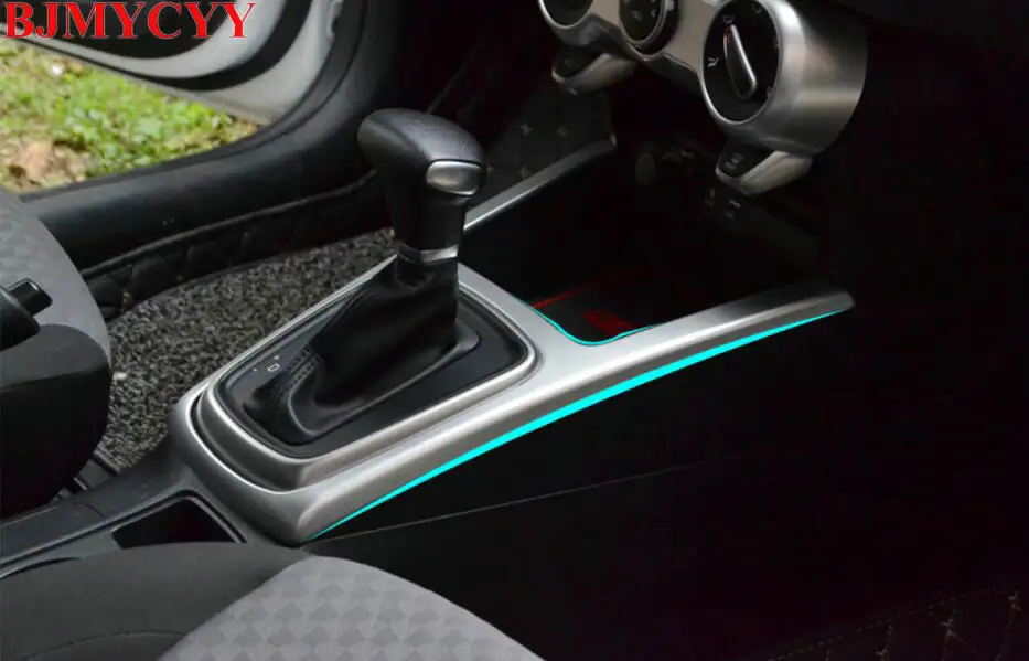BJMYCYY автомобильный Стайлинг ABS Хромированная Автомобильная консоль панель