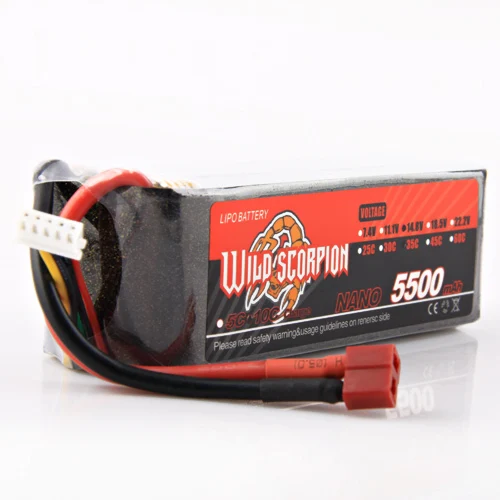 1 шт. Дикий Скорпион RC 14 8 V 5500mAh 35C литий полимерный Lipo аккумулятор вертолет для
