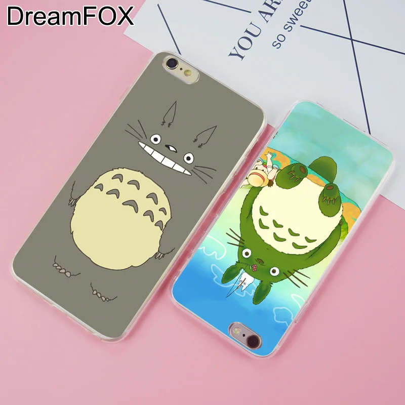DREAMFOX K242 Тоторо Мягкий ТПУ силиконовый чехол для Apple iPhone 11 Pro X XR XS Max 8 7 6 6S Plus 5 5S SE 5C 4 4S