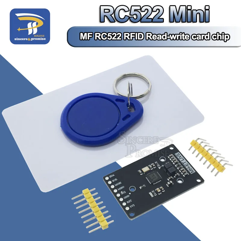 Модуль RFID RC522 Φ S50 13 56 МГц 6 см с бирками SPI запись и чтение для arduino uno