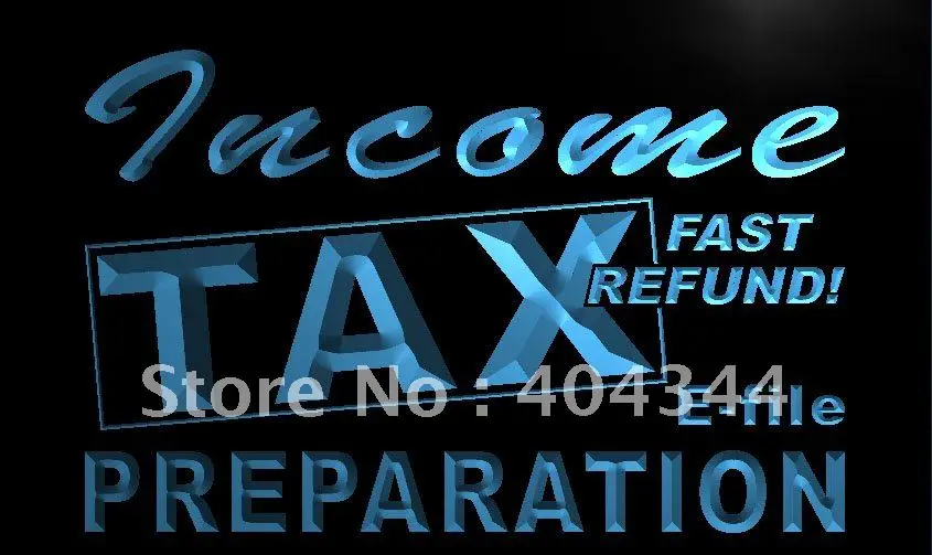 

LK694- Income Tax Preparation Office NR LED Neon Light Sign home decor crafts
