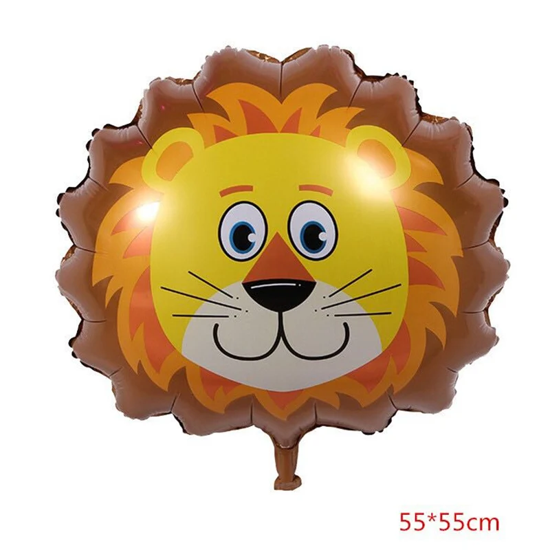 1 шт. новый стиль большая обезьяна Тигр Зебра олень корова голова гелиевая фольга