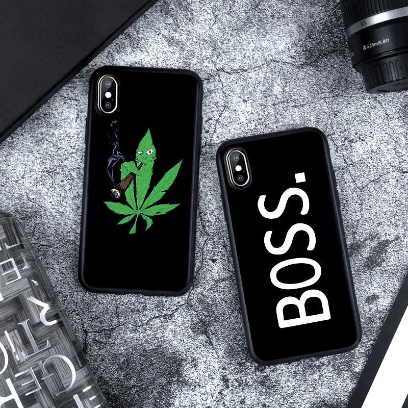 Silicone TPU Phone Case For iPhone 7 8 6 6s Plus X 5 5s SE XS Max XR Cover Cute Cartoon Love Heart Soft Black Capa 7S |