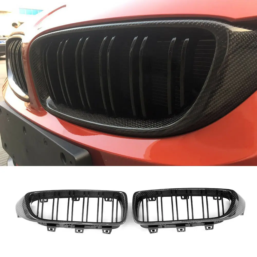 Углеродная решетка для BMW F30 F80 M3 F32 F82 F33 F83 F36 M4 420i 435i 428i 2013 2018 передний бампер