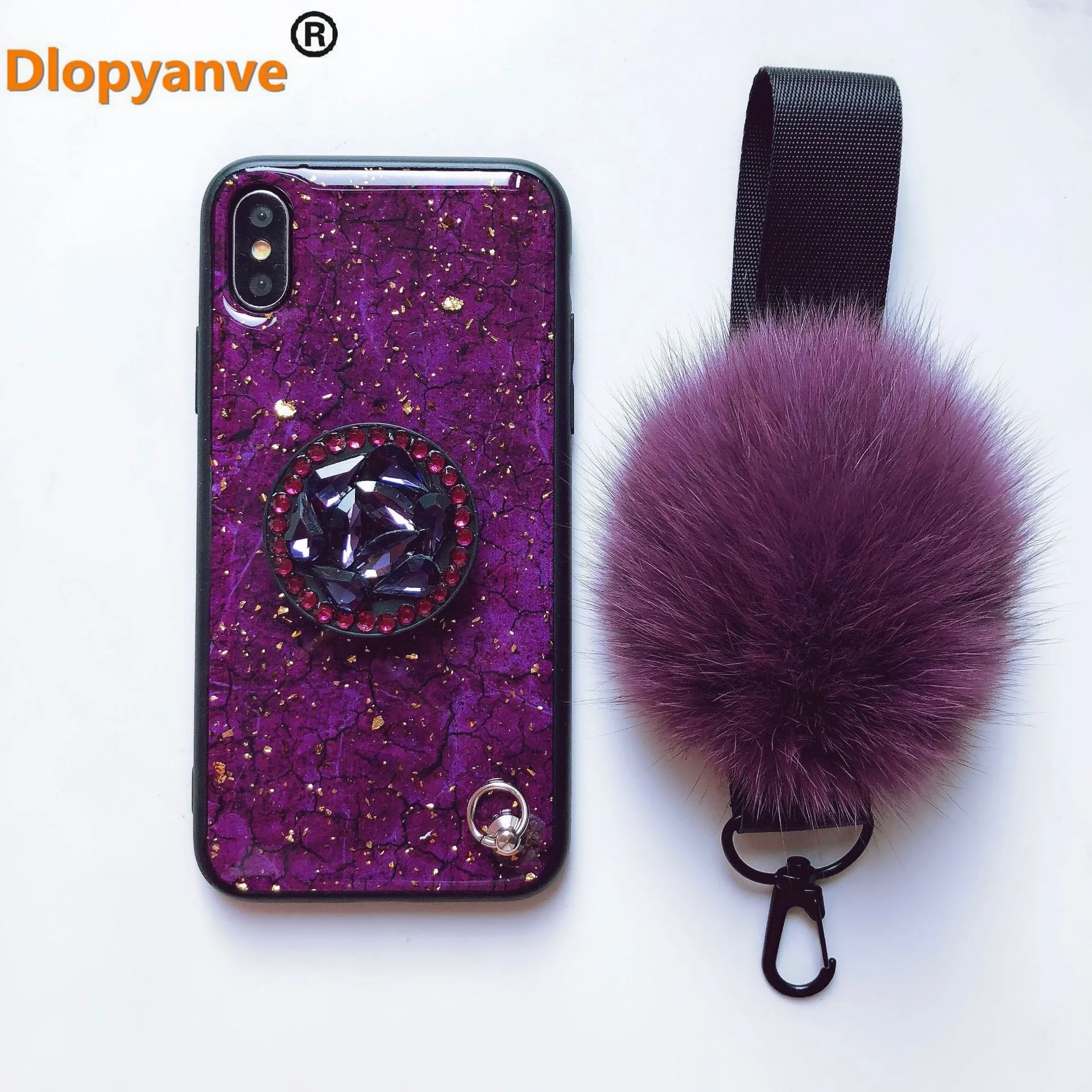 Горячая Мода эпоксидная Золотая фольга крышка для iPhone 6 6S 7 8 Plus X XR Xs Max чехол