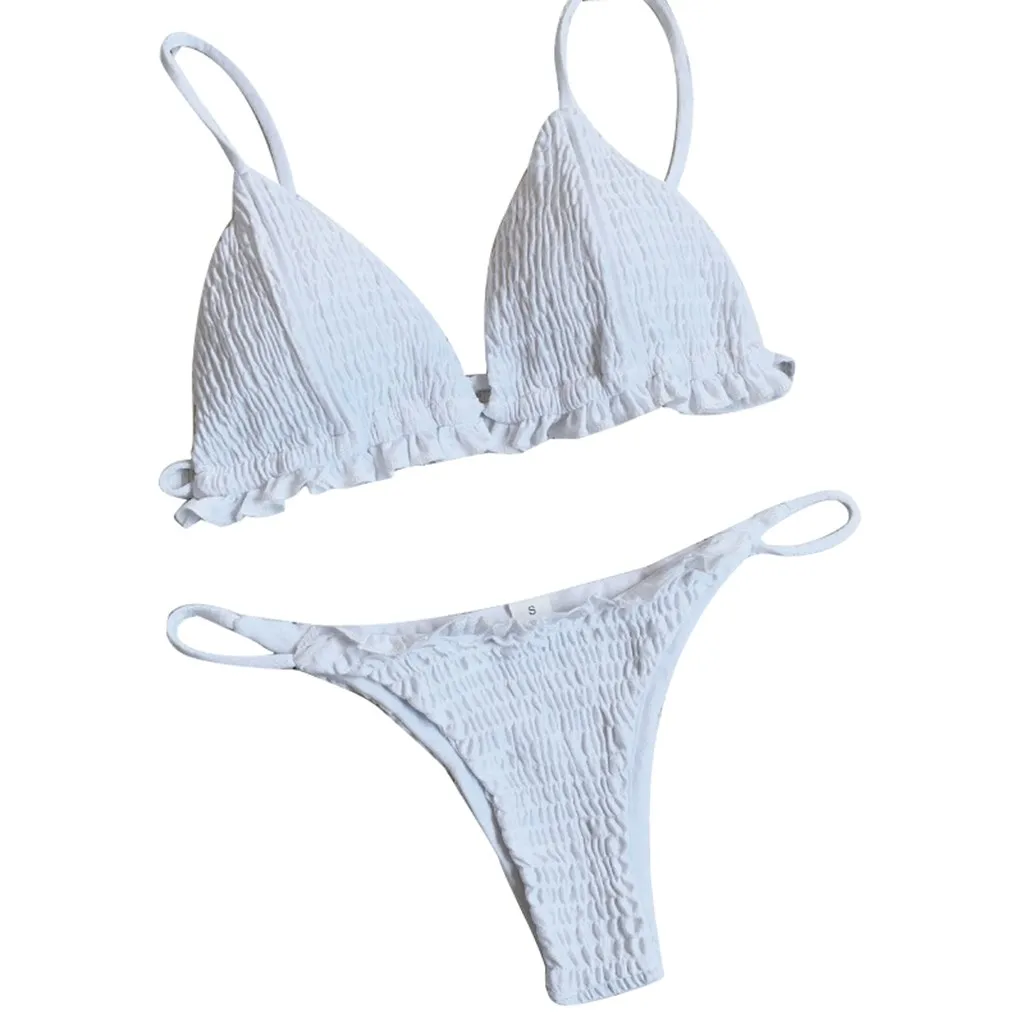 

2019 Sexy Women Bikini Set Two Piece Swimsuit Swimwear Beachwear Bikini Bather Suit Swimming Suit biquini Swimsuit Female L30218