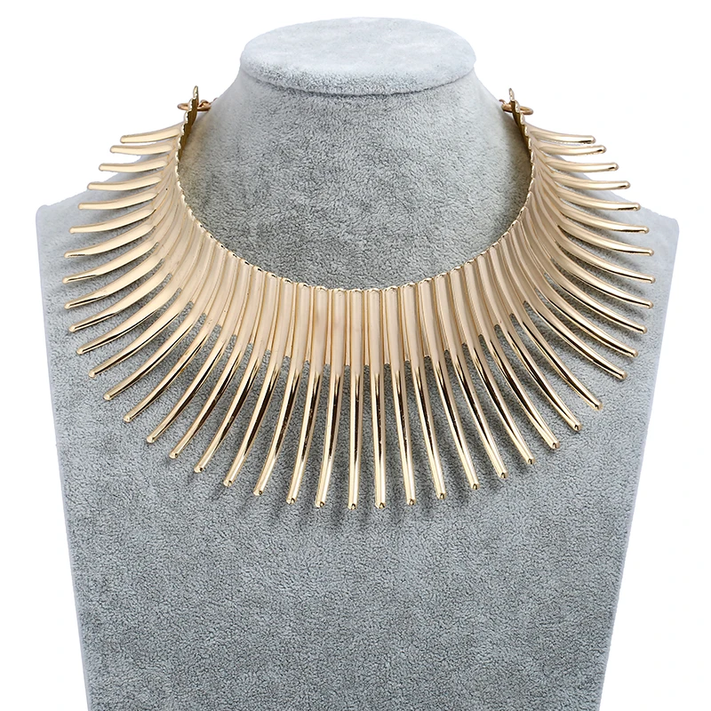 Fashion big brand exaggerated metal collar necklace Short clavicle chain hot sale | Украшения и аксессуары