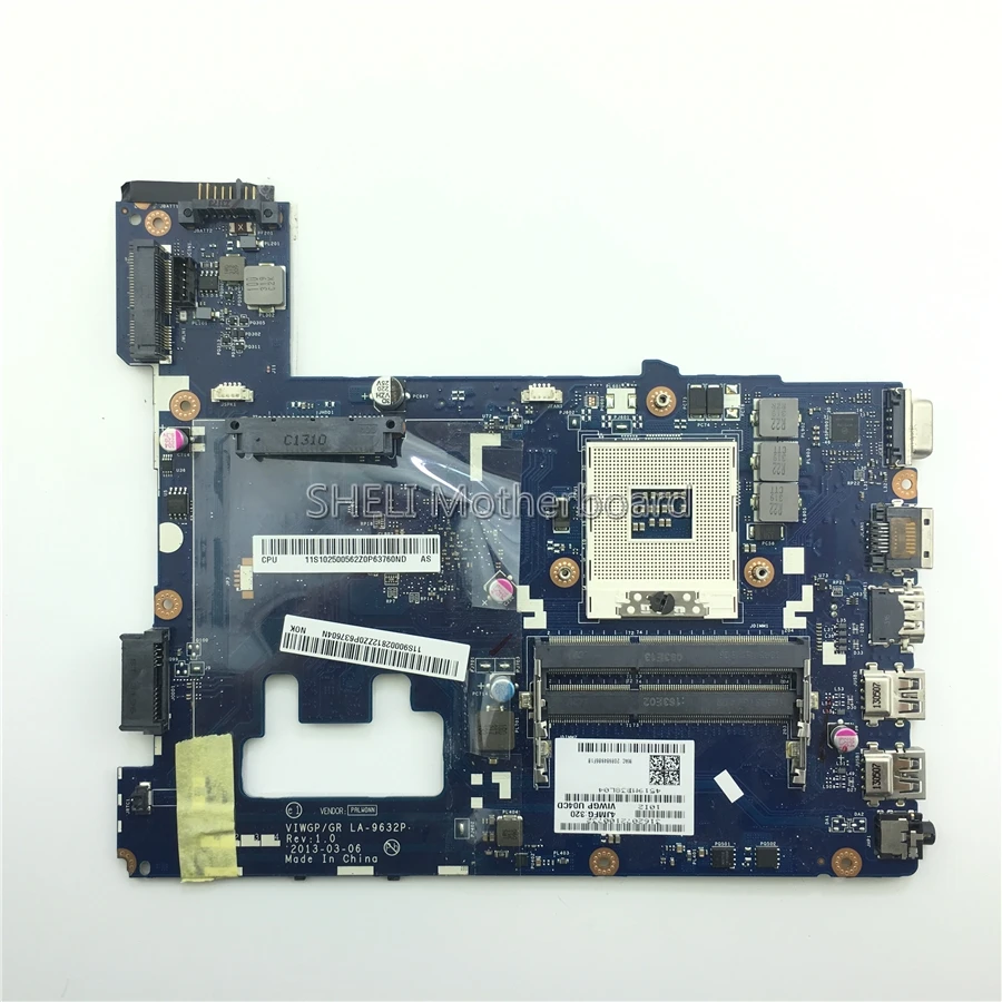 SHELI 90002812 11S90002812 материнская плата для ноутбука lenovo G400 VIWGP/GR LA 9632P HM70 только Pentium Celeron