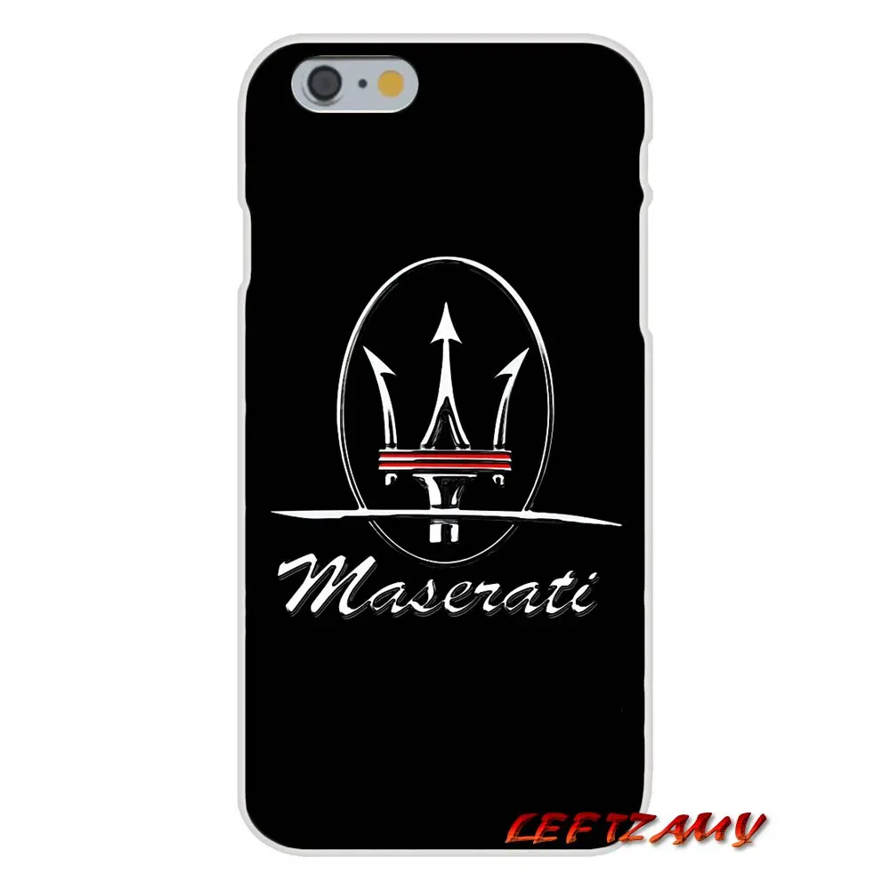 Автомобильный аксессуар логотип Maserati для iPhone X XR XS MAX 4 4s 5 5S 5C SE 6 S 7 8
