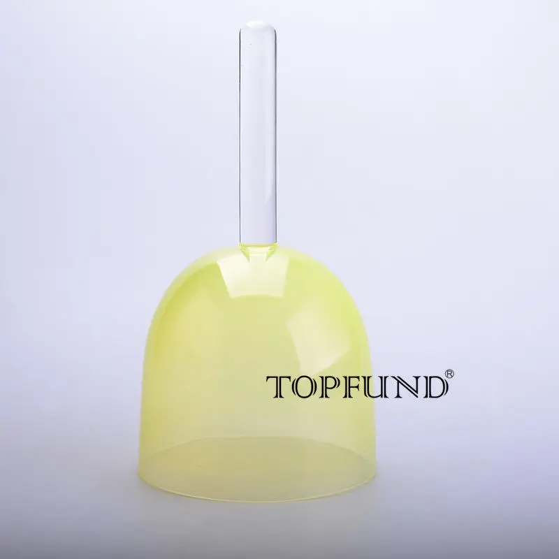TOPFUND E Примечание Сердечная чакра Длинная желтая ручка прозрачые кварцевые