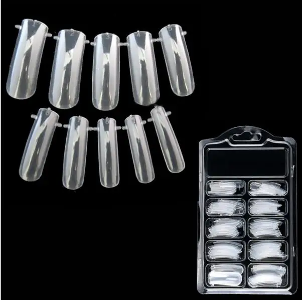 Новинка 100 шт Двойная система дизайна ногтей Форма Акриловые Ложные Советы Набор