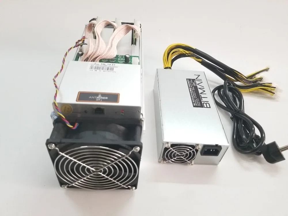 AntMiner S9j 14,5 T Биткоин Майнер BITMAIN 1800W PSU Asic BTC BCH Майнер лучше, чем Antminer S9 S9i 13T 13,5 T 14T T9+ A9 M10
