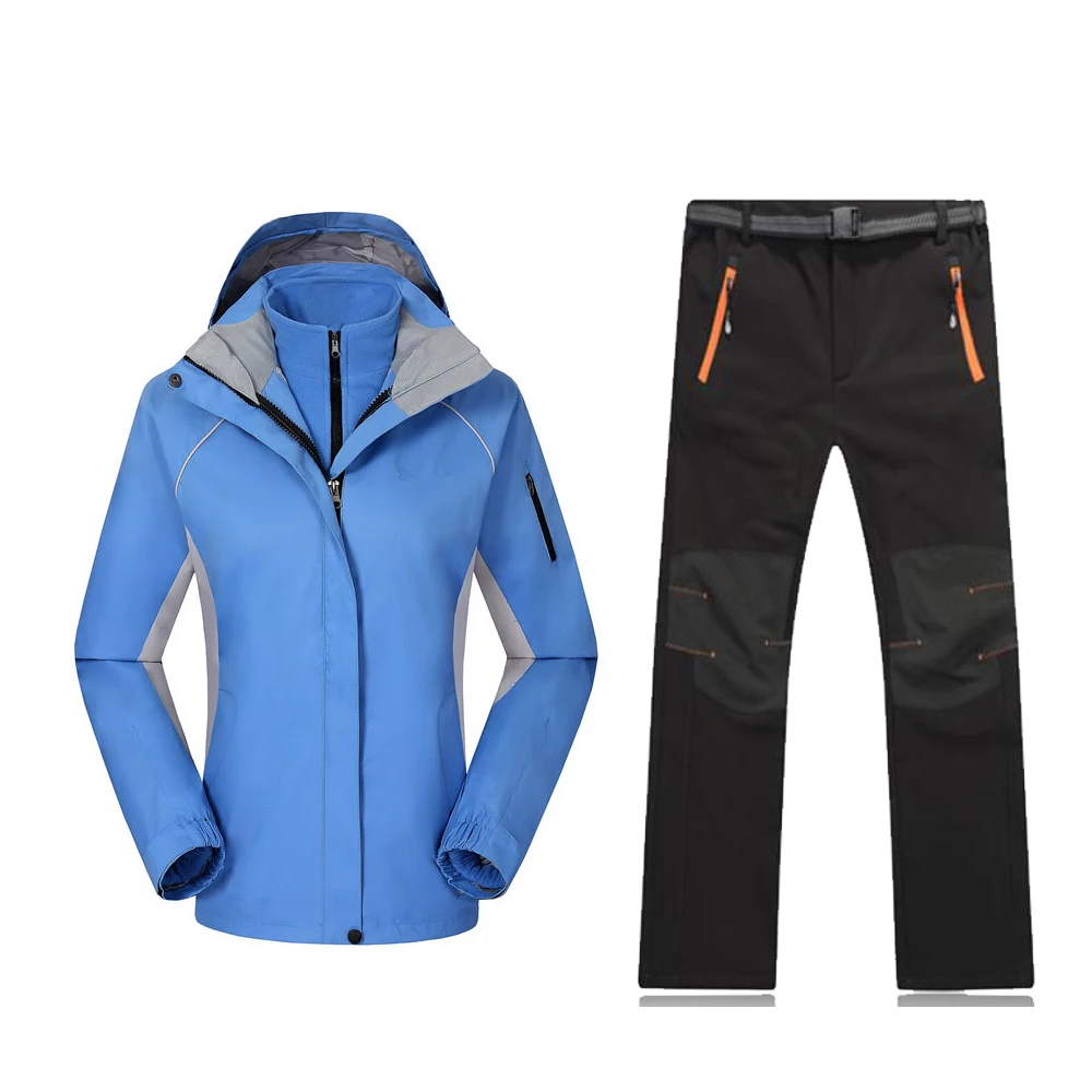 Зимний и весенний женский спортивный костюм stormwear, ветронепроницаемый, водонепроницаемый, Термальный, для альпинизма, катания на лыжах, путешествий и циклин