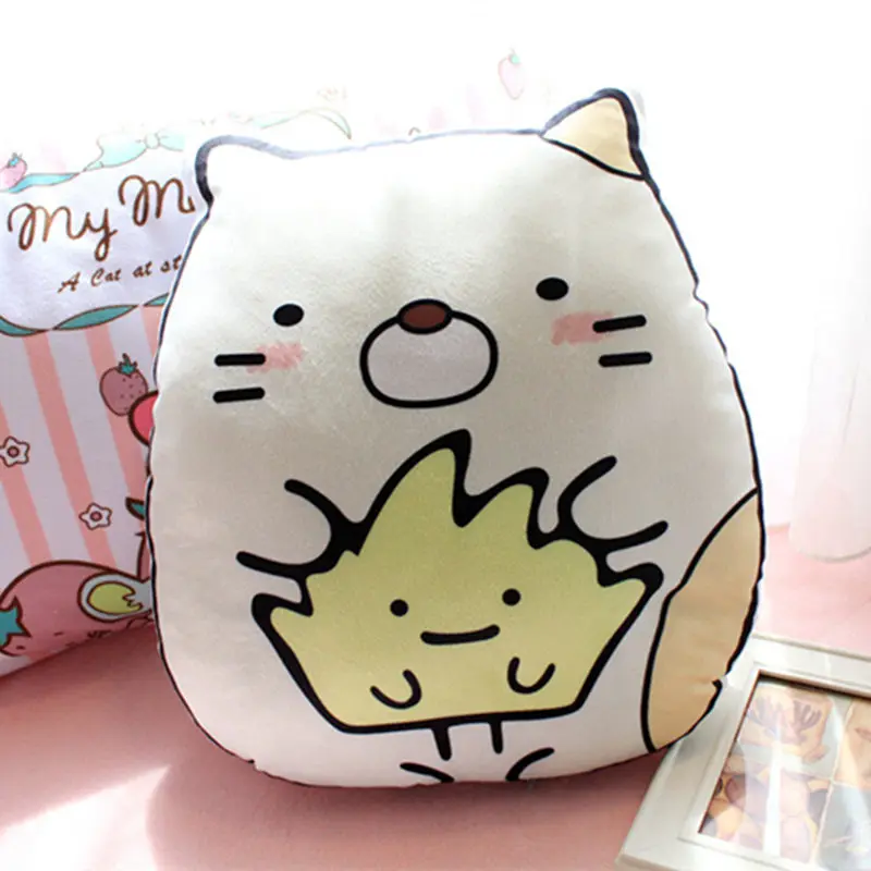 35cm*38cm Kawaii Japanese Animation Sumikko Gurashi Plush Pillow Stuffed San-X Corner Bio Cushion Toy Kids Gifts | Игрушки и хобби