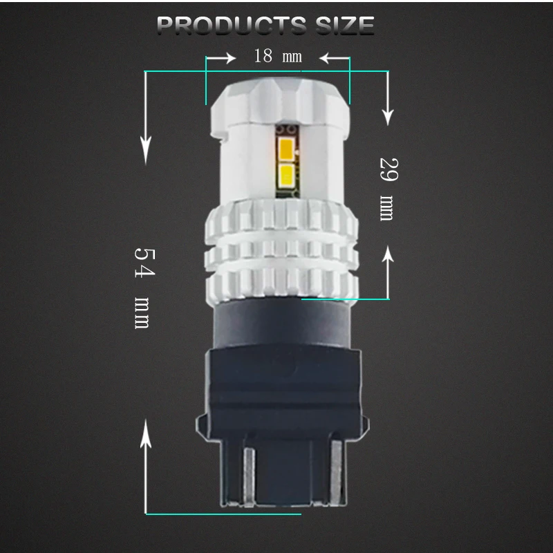 Gtinthebox автомобильный 3157 светодиодный двухцветный белый желтый P27/5 W P27/7 W T25 12V автомобильный мотоцикл сигнальный светильник s дневной ходовой светильник