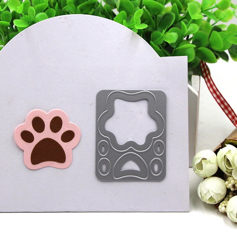 2020 NEW Zebra Footprint Metal Cutting Dies Stencils Template for Scrapbooking Card Album Embossing Decor DIY Crafts Gift | Дом и сад