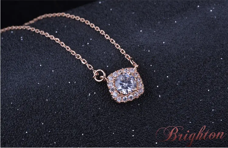 2015 popular women's simulated diamond necklace inlaid 17 | Украшения и аксессуары