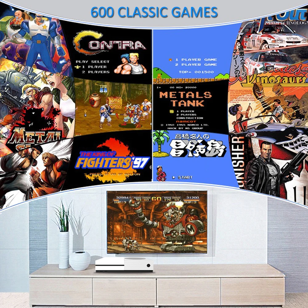64 бит Ретро игры классический HD ТВ видео игры консоль HDMI выход Jeux Ретро 600 игры видео плеер семья ТВ игровая консоль X игры