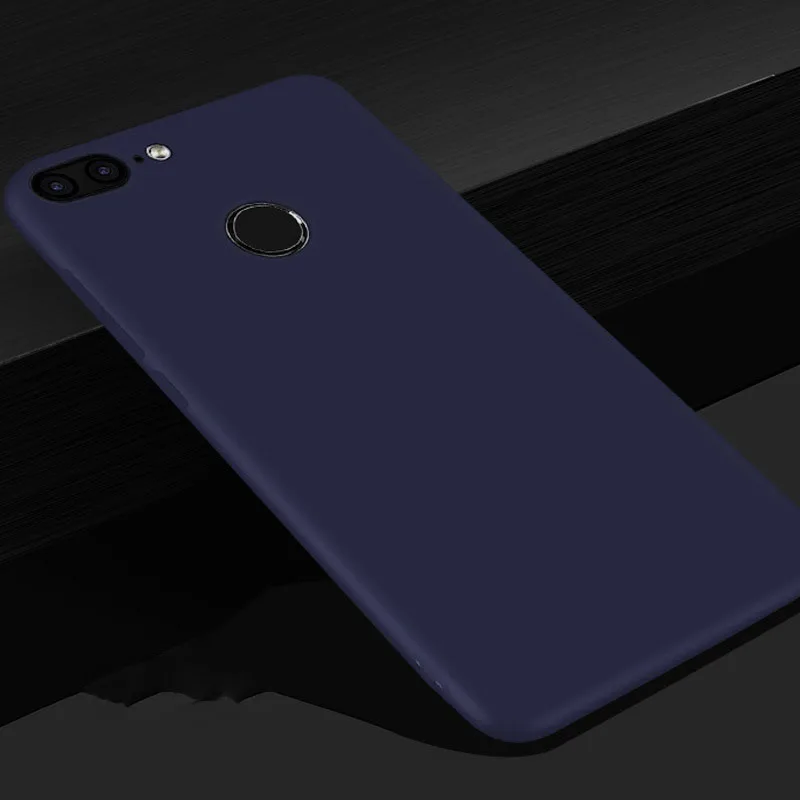 TPU Dark Blue Ультратонкий матовый Силиконовый из ТПУ чехол для huawei Honor 7C 7 C AUM-L41 5,7 дюймов 7A Русская версия 5,45 дюймов мягкий яркий матовый чехол - Цвет: TPU Dark Blue