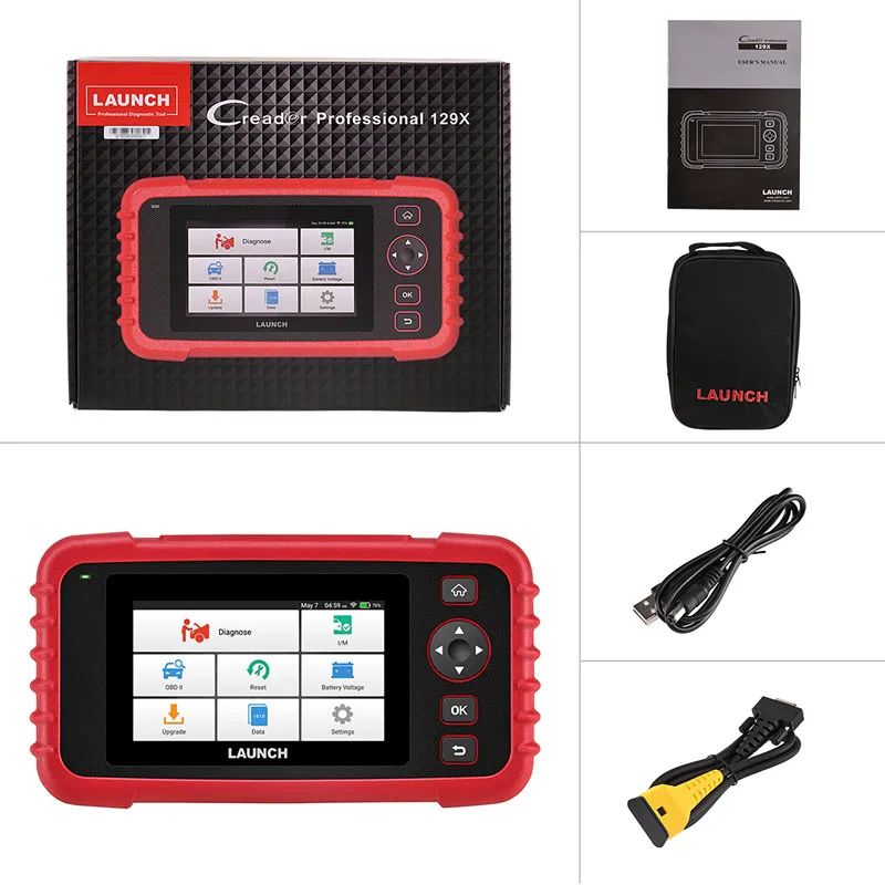 CRP129X Launch X431 CRP129X Creader CRP129 диагностический инструмент считыватель кодов obd2 launch диагностический сканер автомобильный инструмент PK CRP123 VII - Цвет: CRP129X