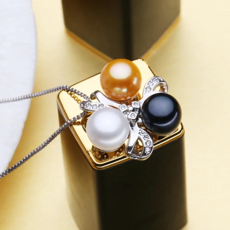 Женское жемчужное ожерелье MINTHA белое/черное/золотое с подвеской на AliExpress 2017|necklace