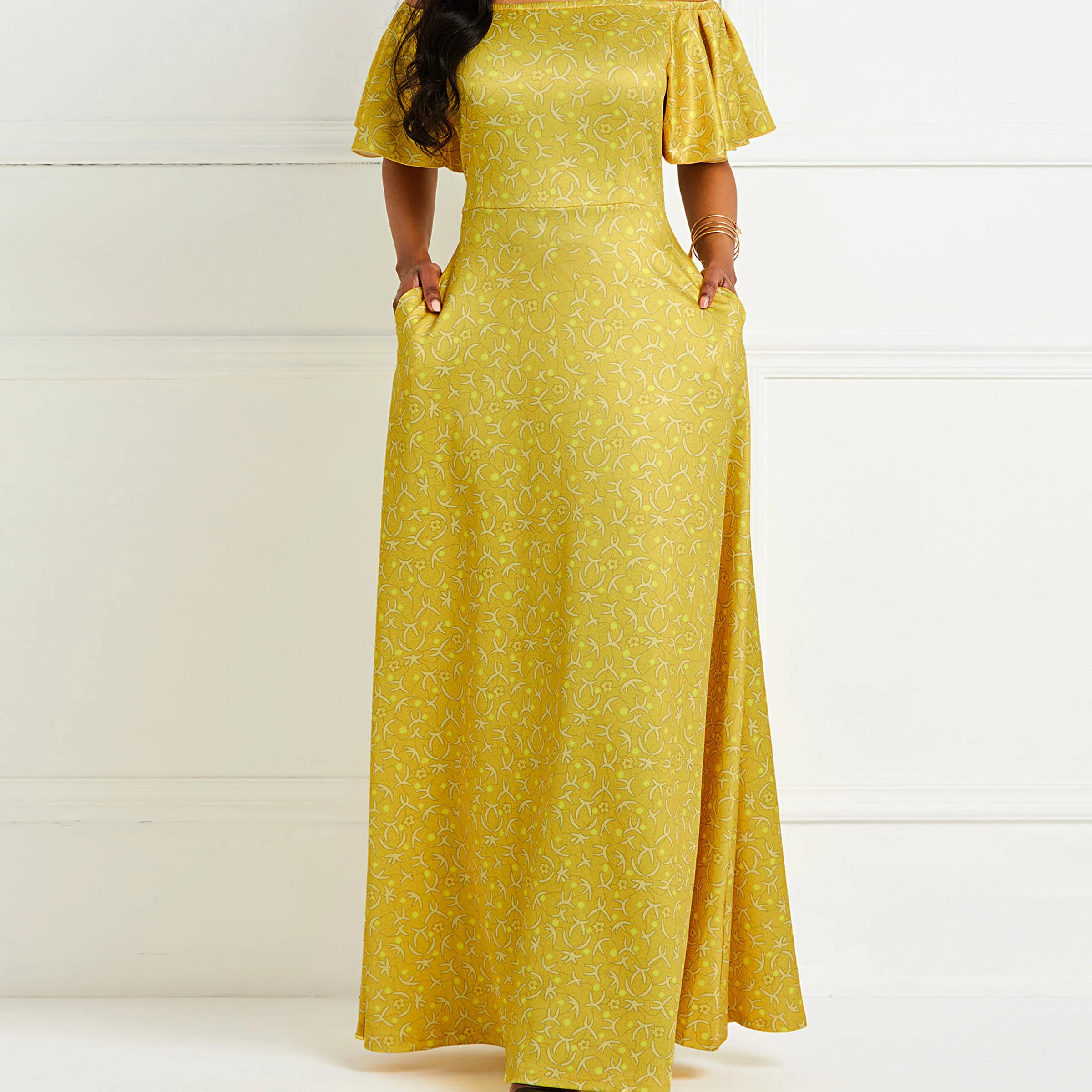 Сексуальный принт длинное платье Для женщин летнее с открытыми плечами вечернее