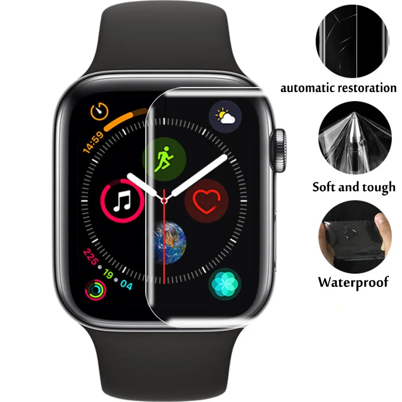 LISCN 3D Мягкие TPU пленка для Apple Watch Series 4 полное покрытие Экран протектор Защитная 40