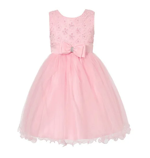 2017 new summer Girls Kid Embroidered bow Princess Dress comfortable cute baby Clothes Children Clothing 15W | Детская одежда и
