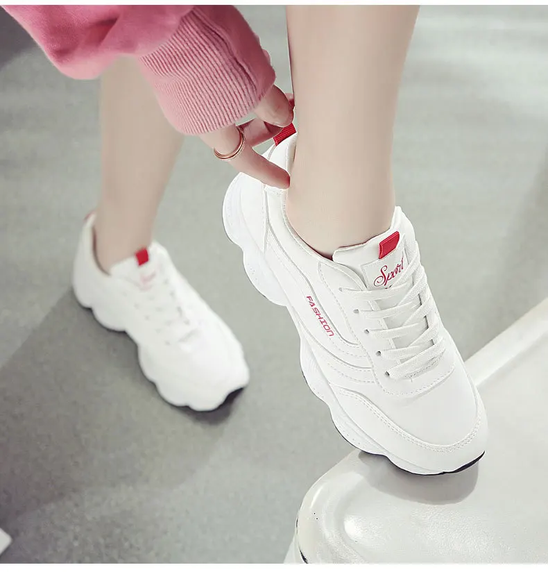 2019 tenis feminino женская обувь белые кроссовки basket zapatos de mujer на платформе chaussures buty кожа