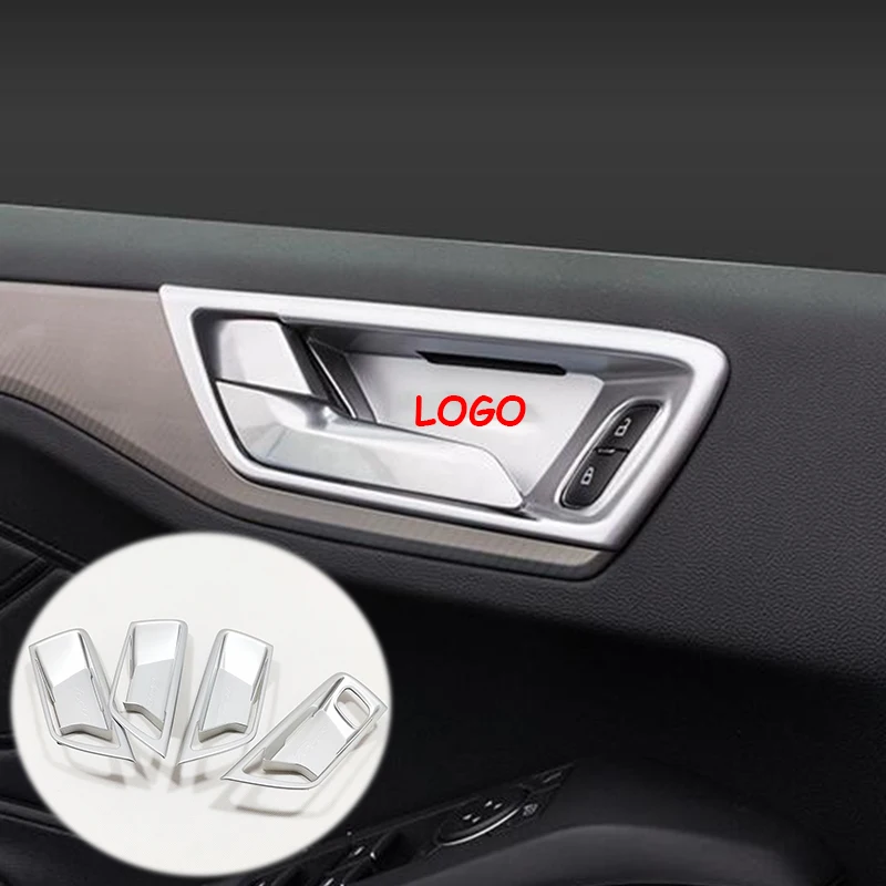 Для Ford Focus MK4 2019 ABS матовая/углеродное волокно внутренняя дверь автомобиля
