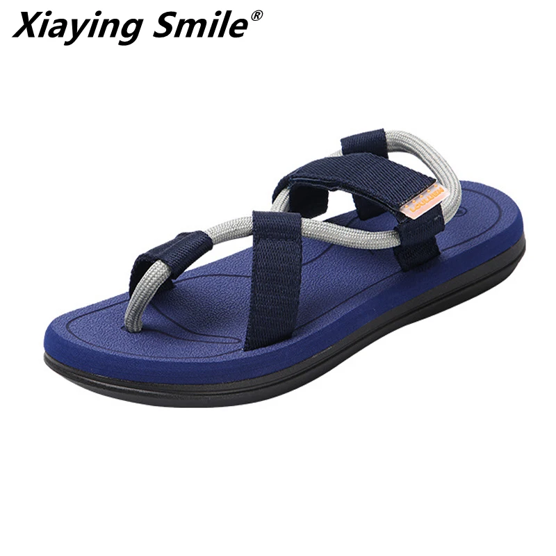 

unisex 2019 new summer beach shoes men sandals roma leisure breathable clip toe is cool procrastinate dual-purpose sandal male